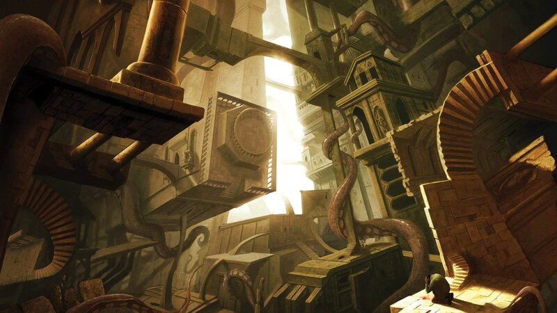 Giant Tentacles in Ruins — Brown