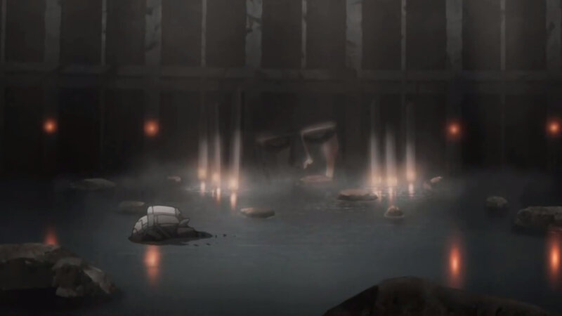 giant titan in water