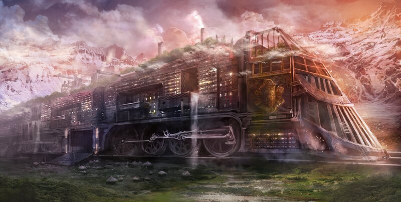 Giant Train City — Purple