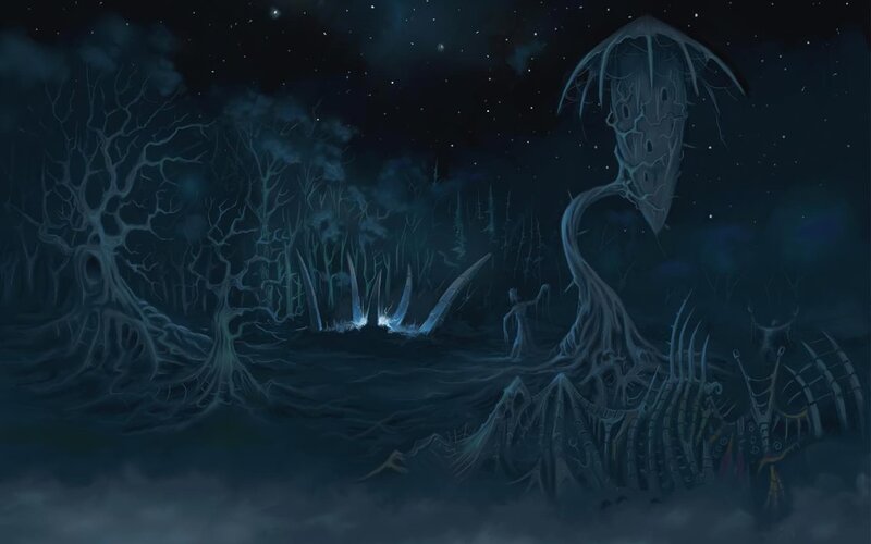 Giant Tree Creature — Blue