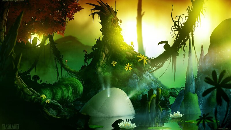 Giant Tree Creature — Green, Mysterious, Sunset