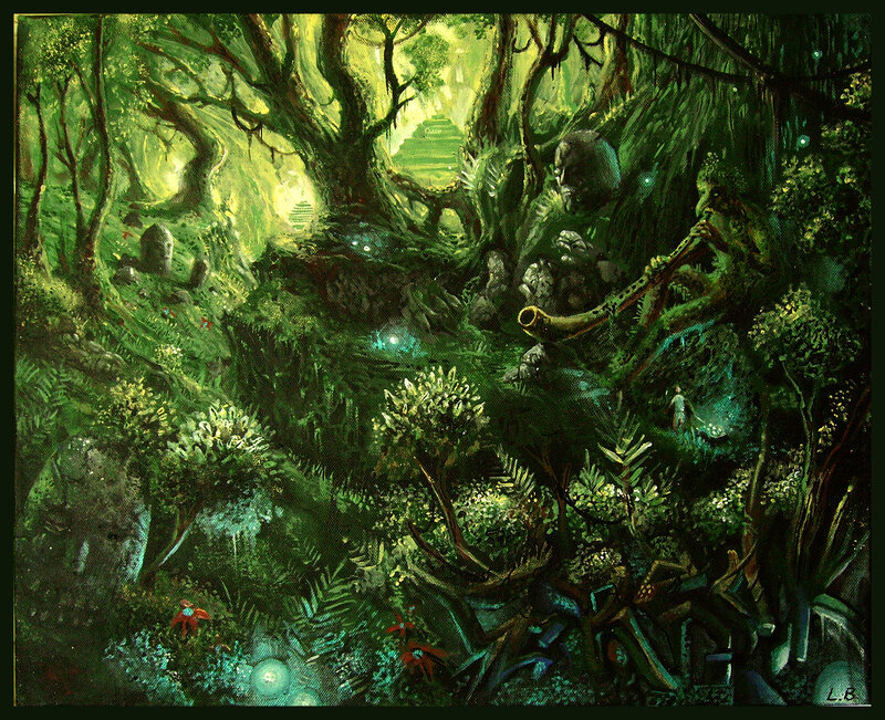 Giant Tree Creature — Green, Mysterious