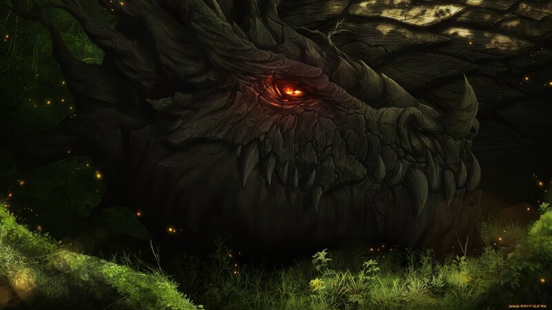 Giant Tree Dragon — Green