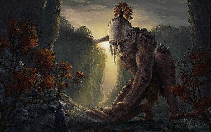 Giant Tree-like Creature — Brown