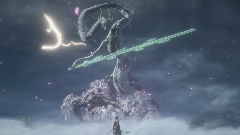 Giant Tree-like Creature — Gray, Dramatic
