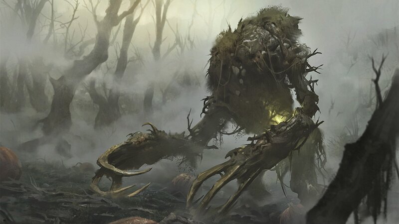 Giant Tree-like Creature — Green, Dark