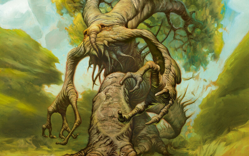 giant tree monster attacks
