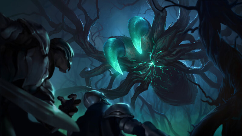 Giant Tree Monster — Green, Dark, Ominous