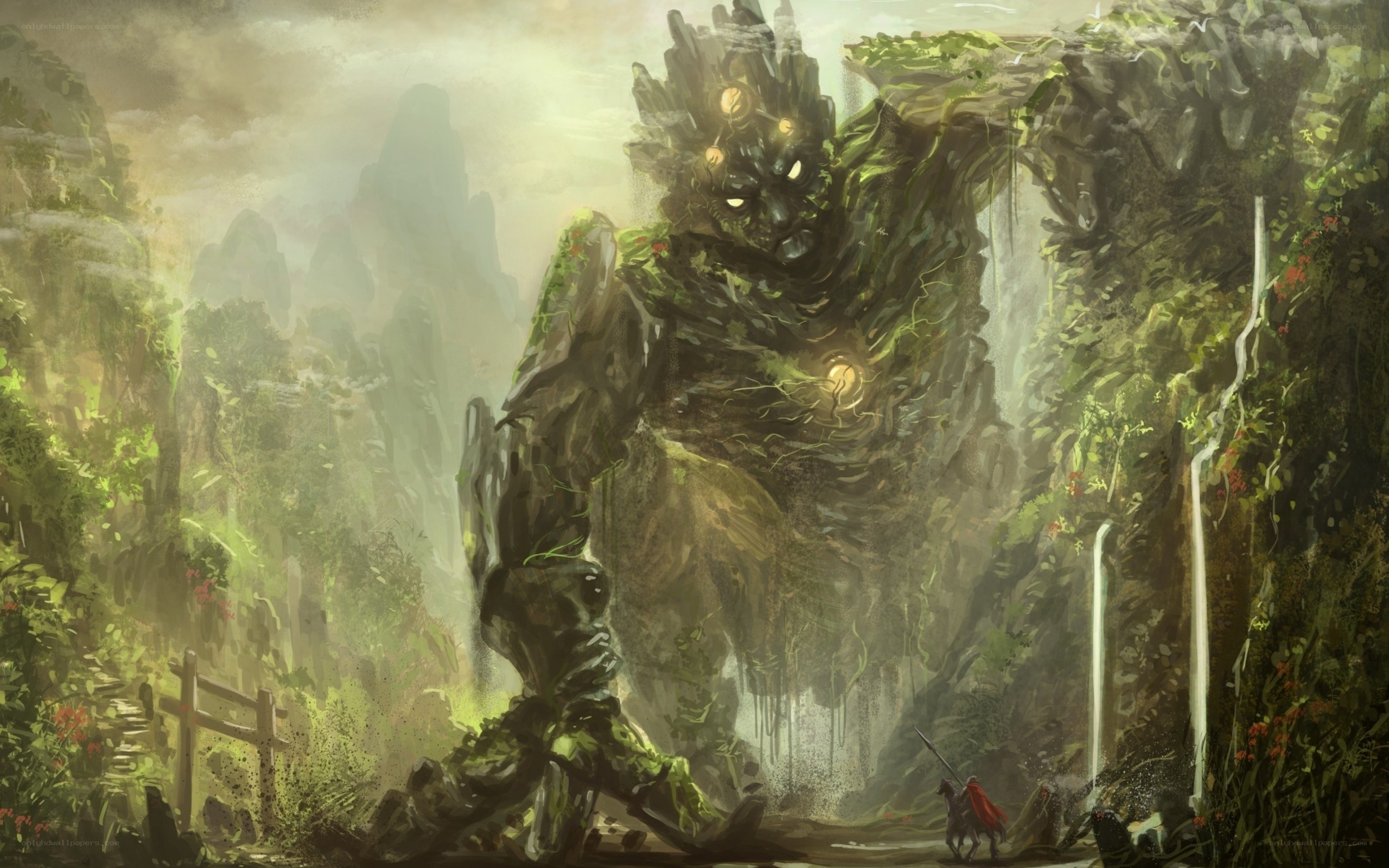giant tree monster in jungle