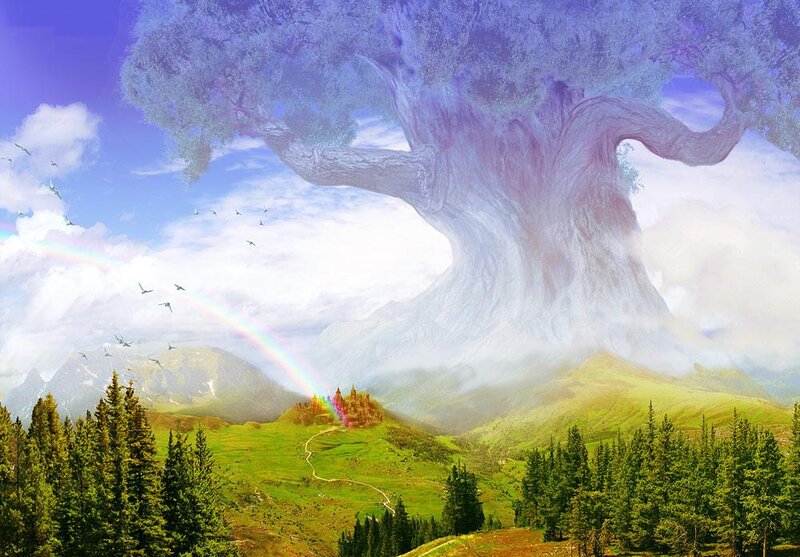 Giant Tree over Castle