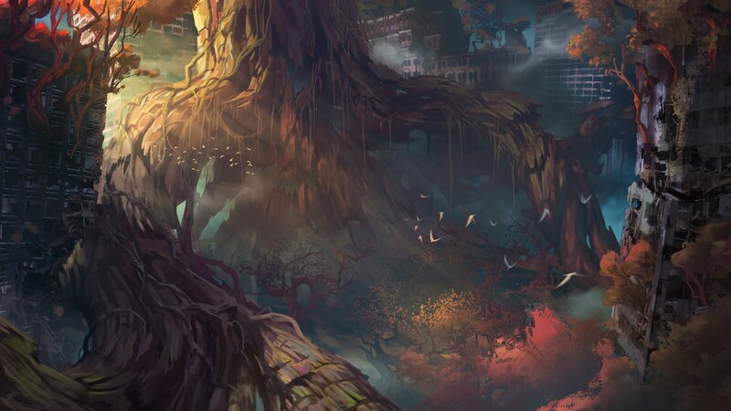 Giant Tree Overgrown City