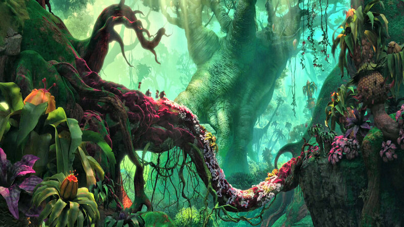 Giant Tree Roots in Jungle