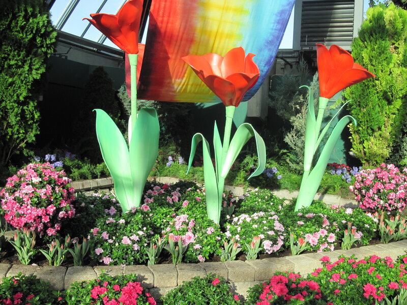 Giant Tulip Sculptures