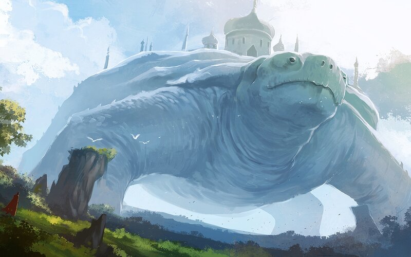 Giant Turtle Carrying Castle