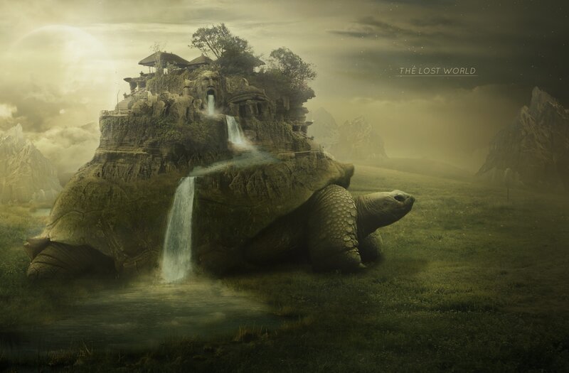 Giant Turtle Island — Green, Dramatic