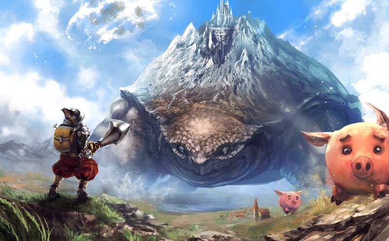 Giant Turtle Monster — Blue