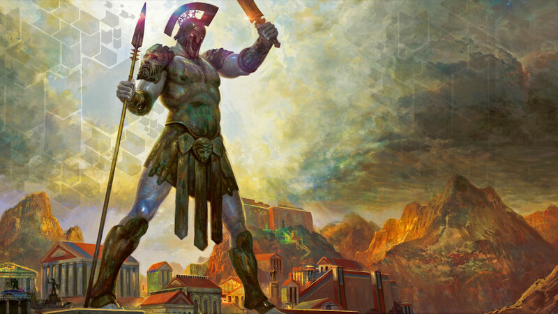Giant Warrior Statue — Gold