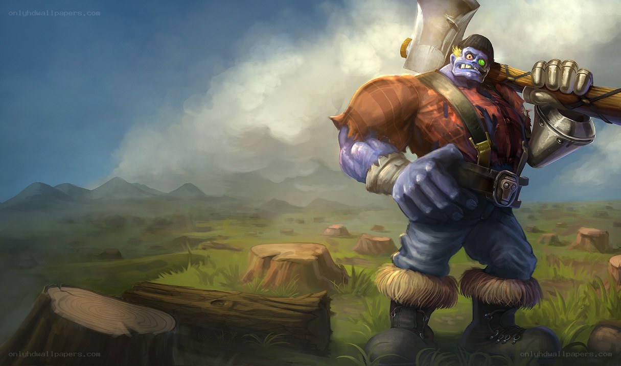giant warrior with axe