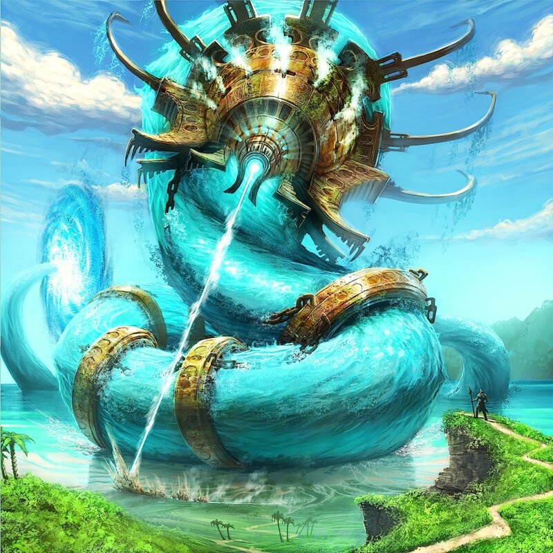 Giant Water Serpent — Blue