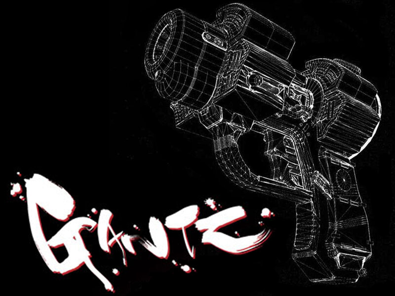 Giant weapon wireframe art