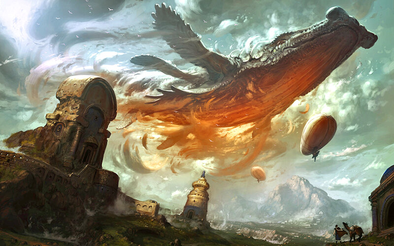 Giant Whale in Sky