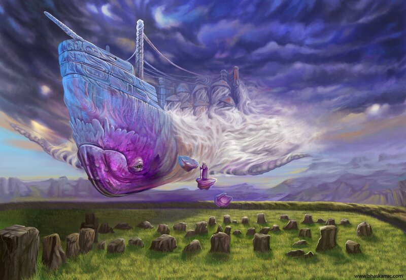 Giant Whale Ship — Purple