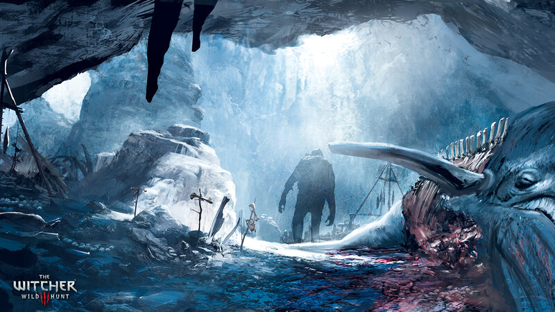 Giant Whale Skeleton — Blue