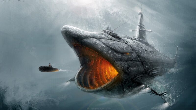 giant whale submarine