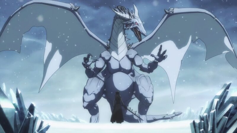 Giant White Dragon — Dramatic, Winter