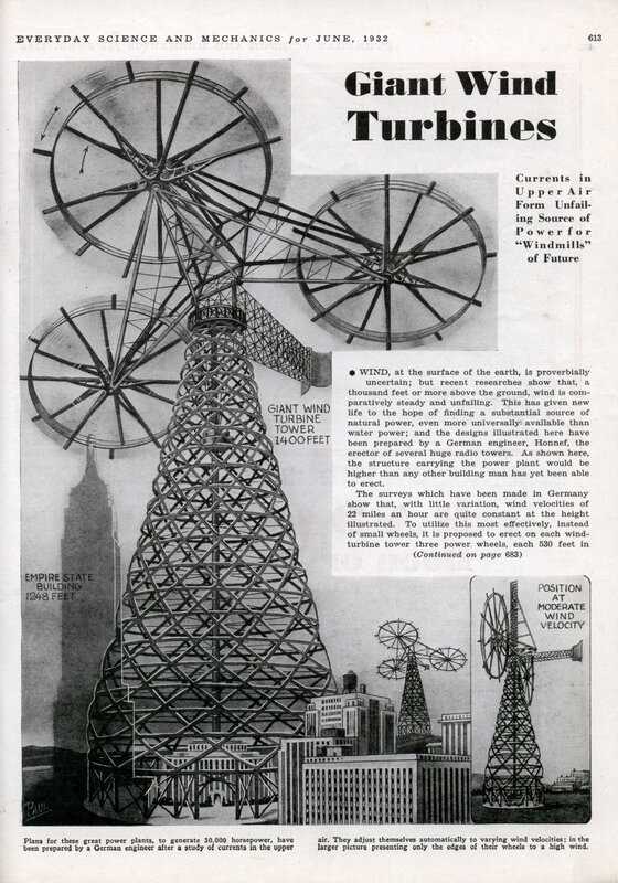 Giant wind turbines concept