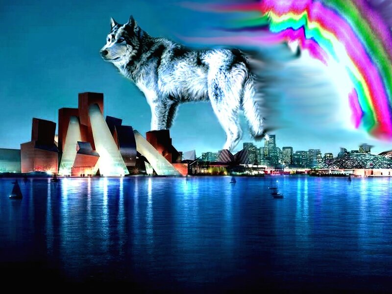 Giant Wolf Standing