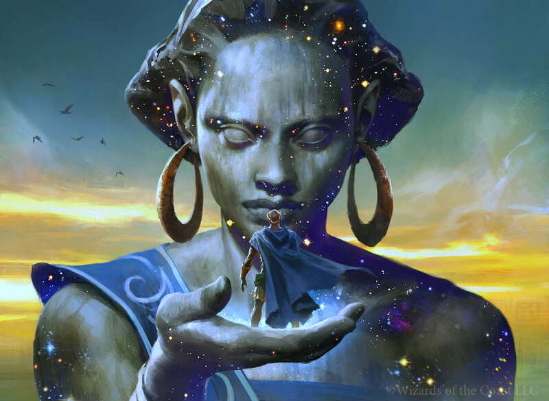 Giant Woman Holding Man