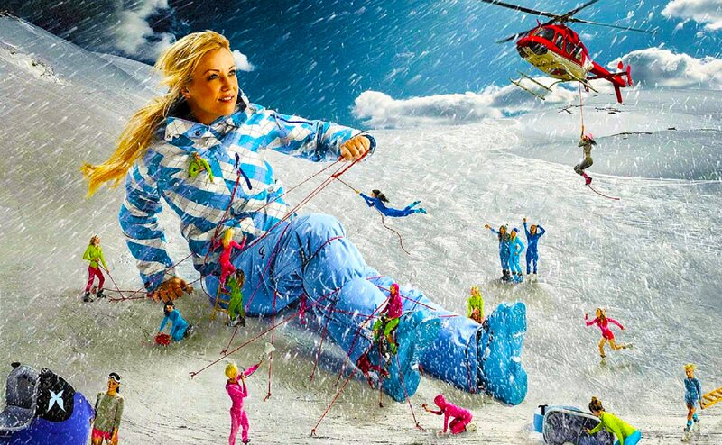 Giant Woman in Snow