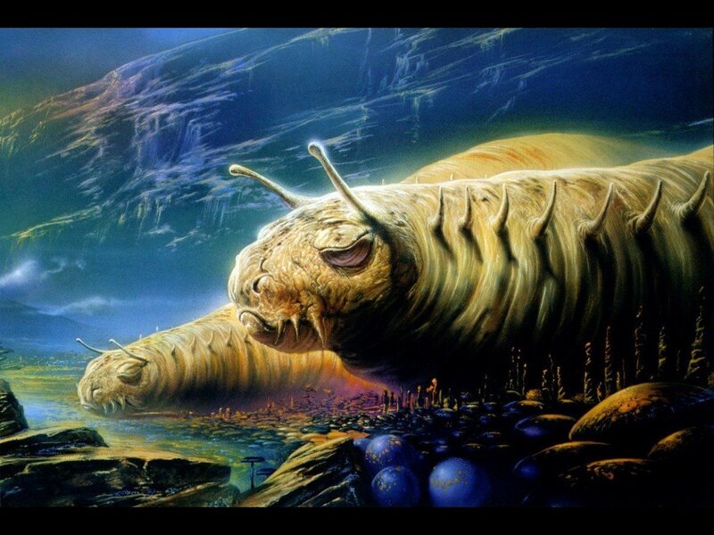 Giant Worm Creature