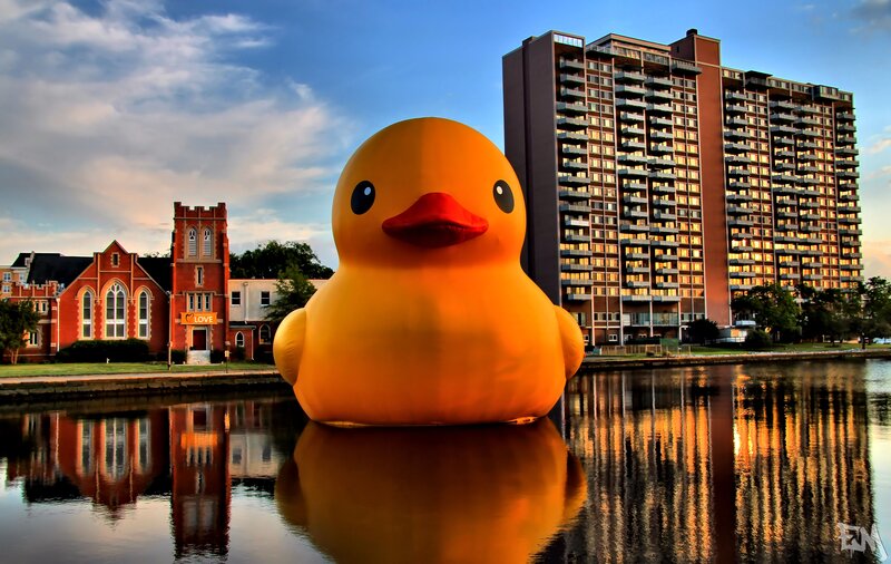 Giant Yellow Rubber Duck — Dramatic