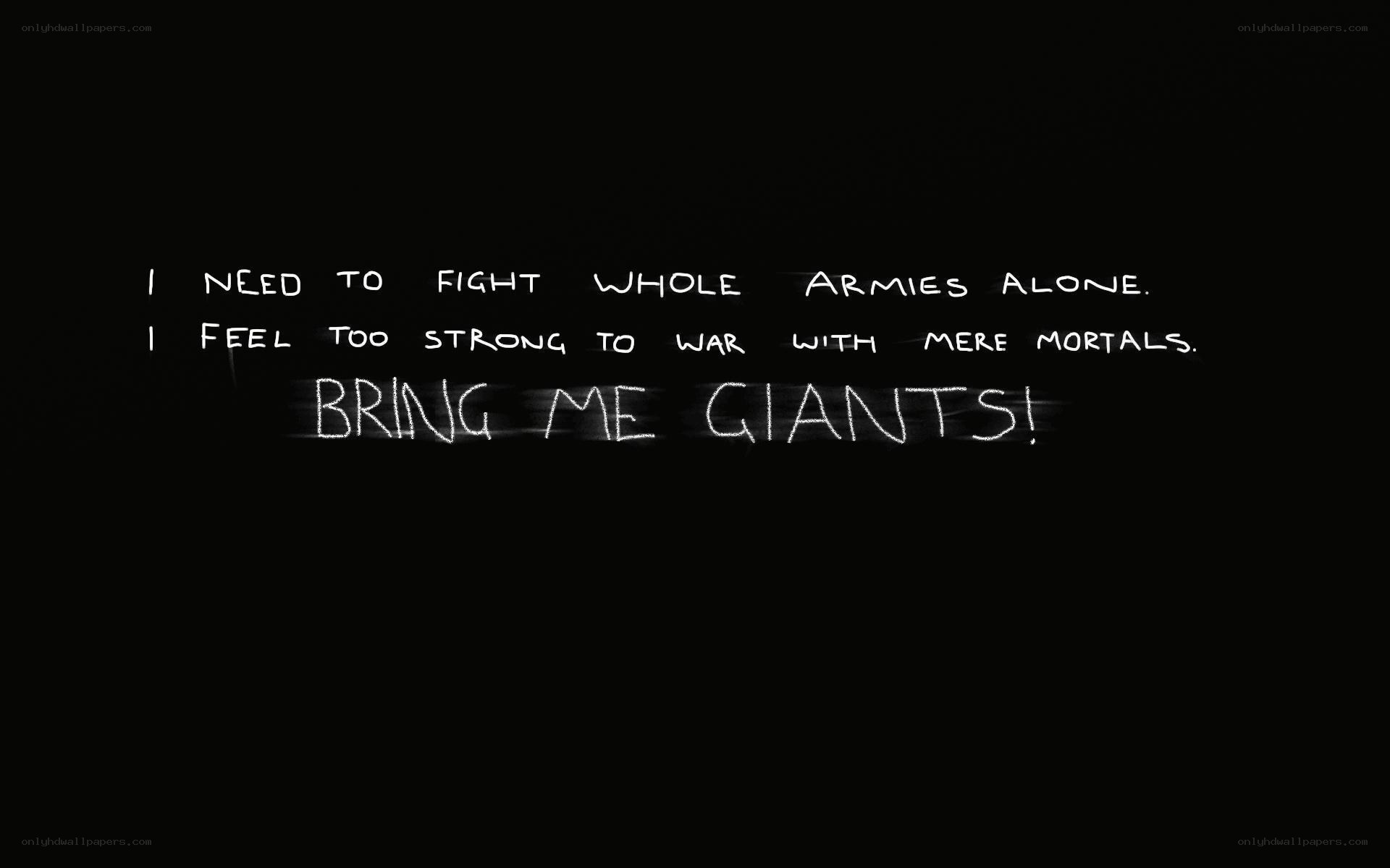 Giants challenge text