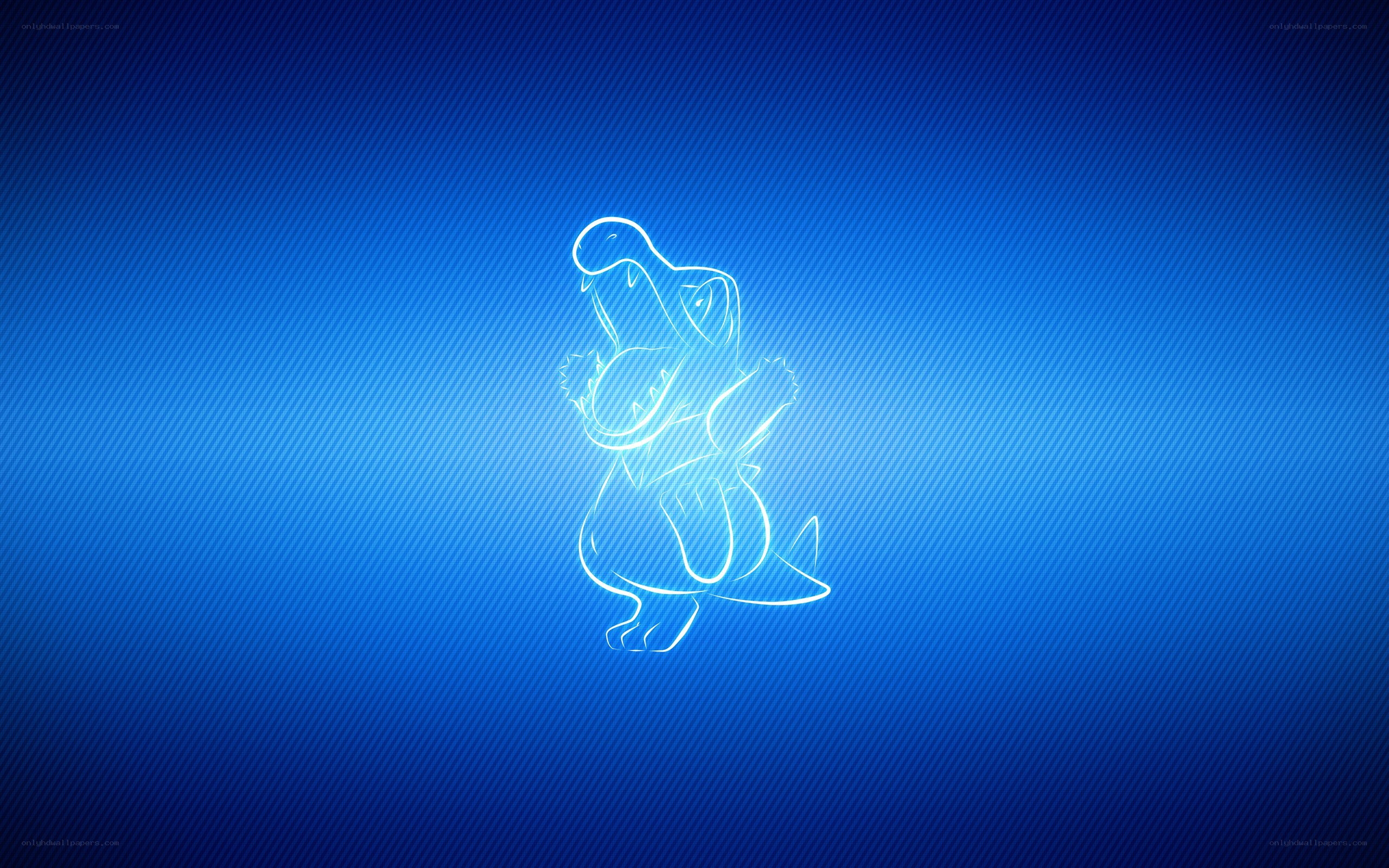 Gible outline on blue background