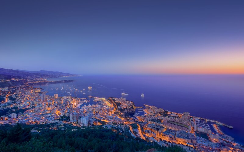 Gibraltar at dusk