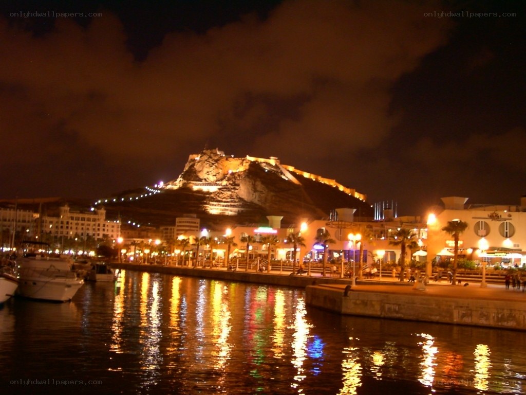 Gibraltar at night