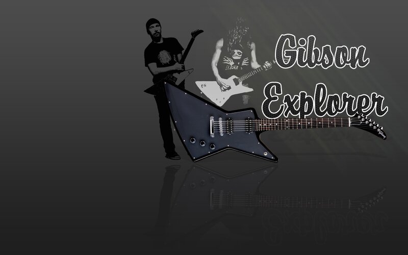 Gibson Explorer guitar artwork