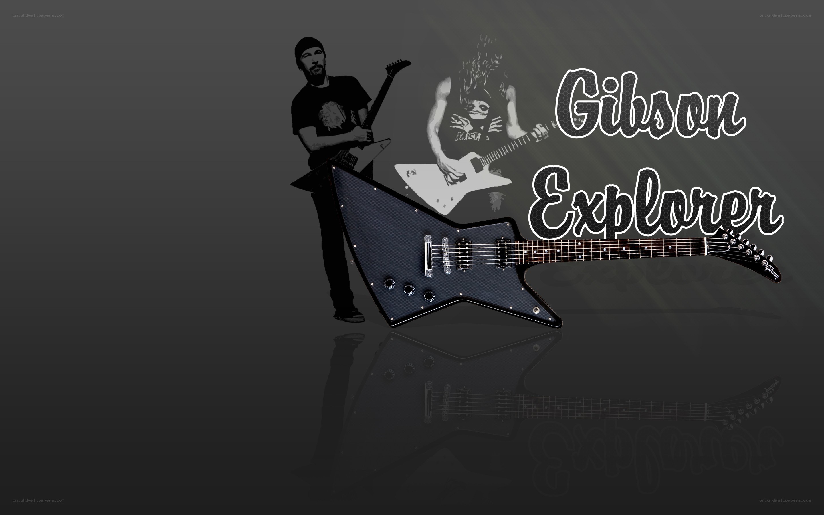 Gibson Explorer guitar artwork