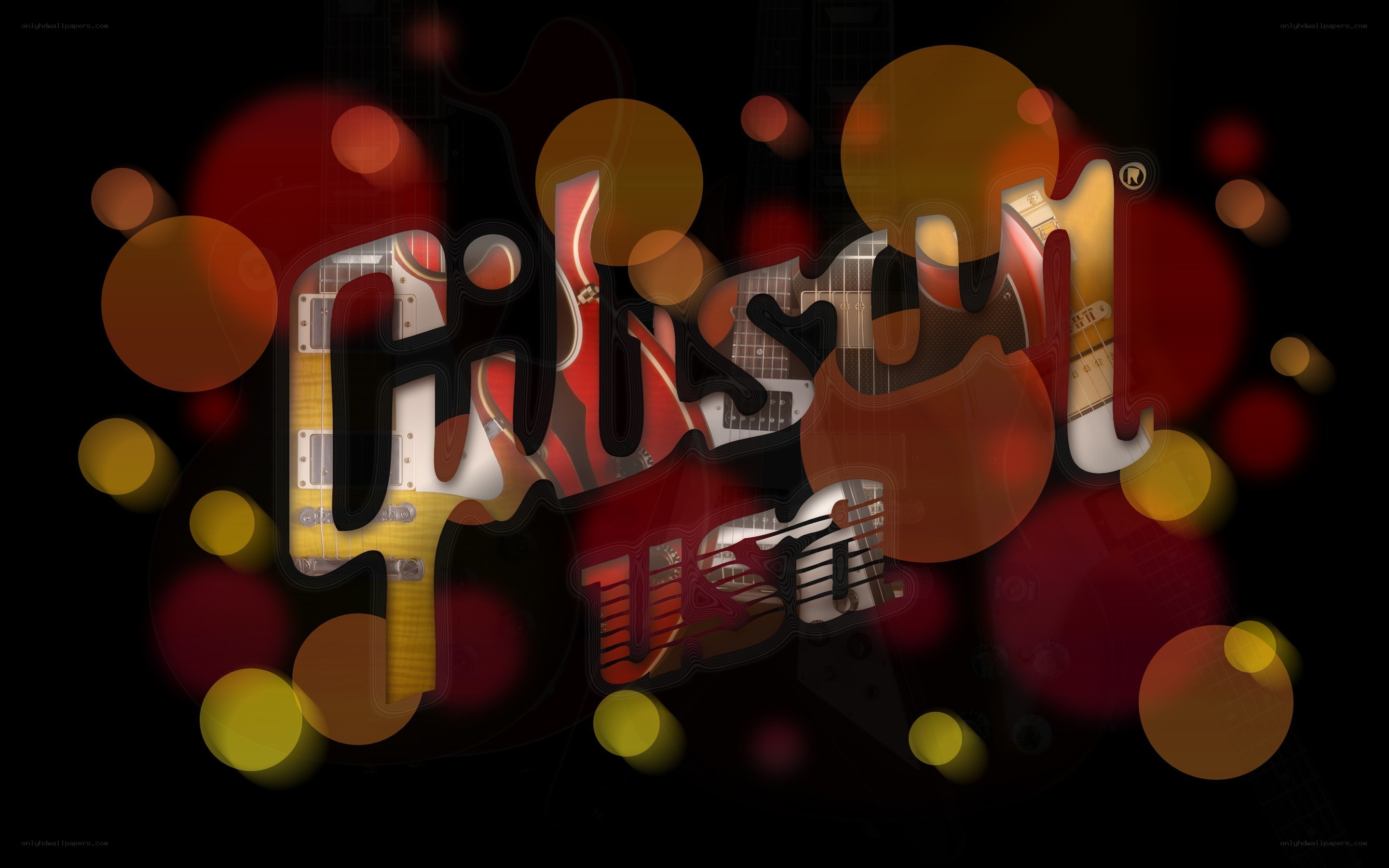 Gibson guitar logo art