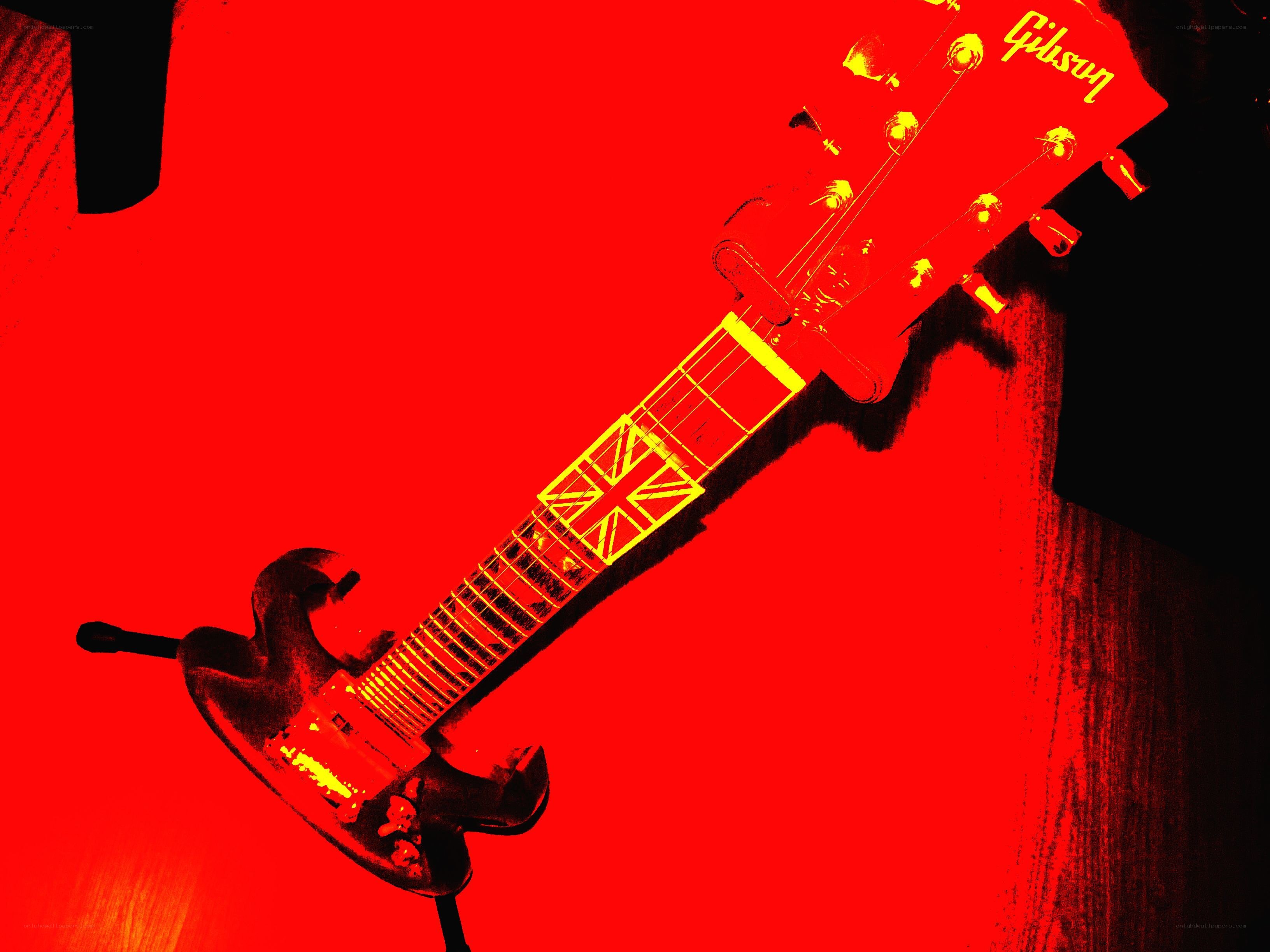 Gibson guitar with Union Jack
