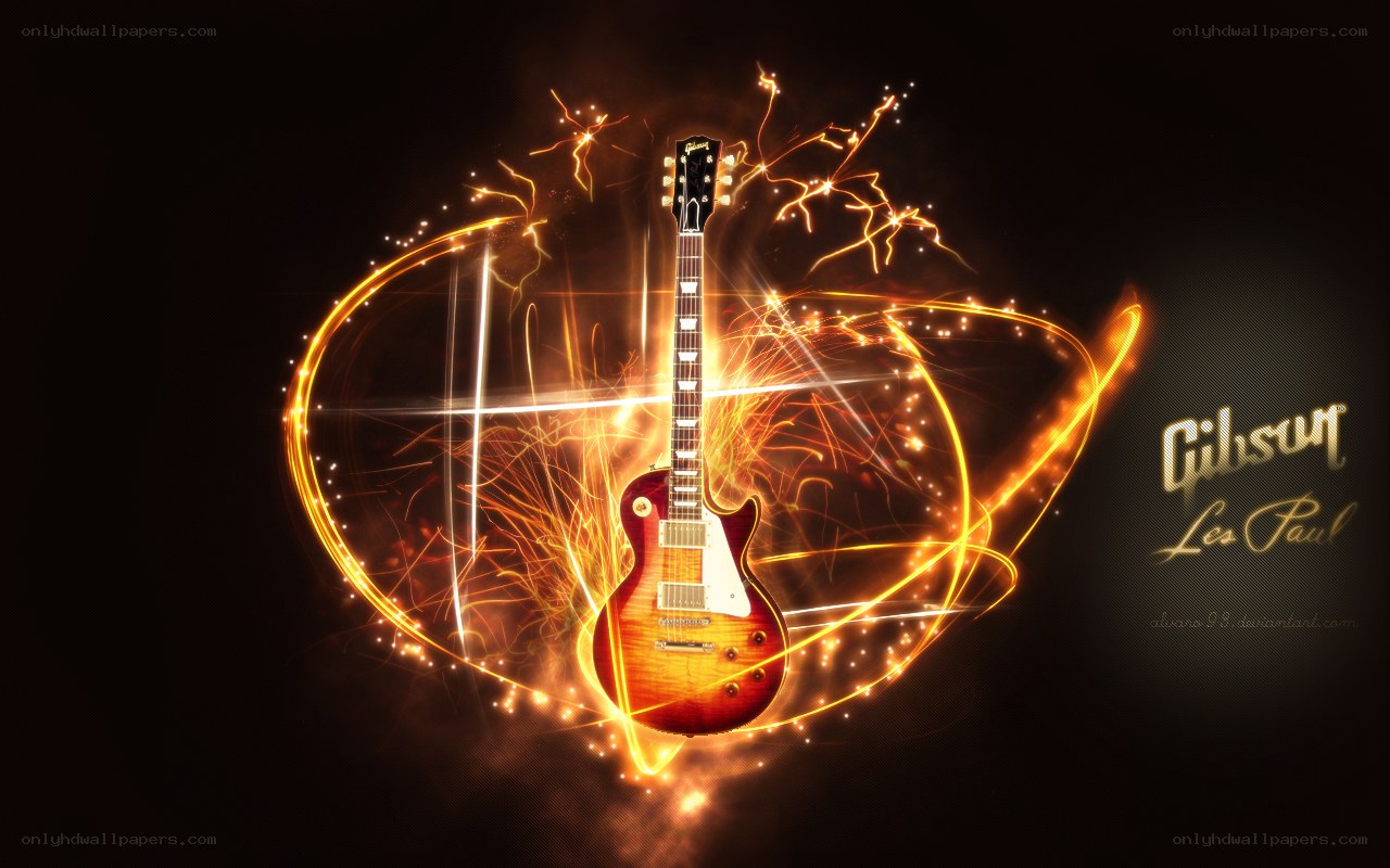 Gibson Les Paul guitar art