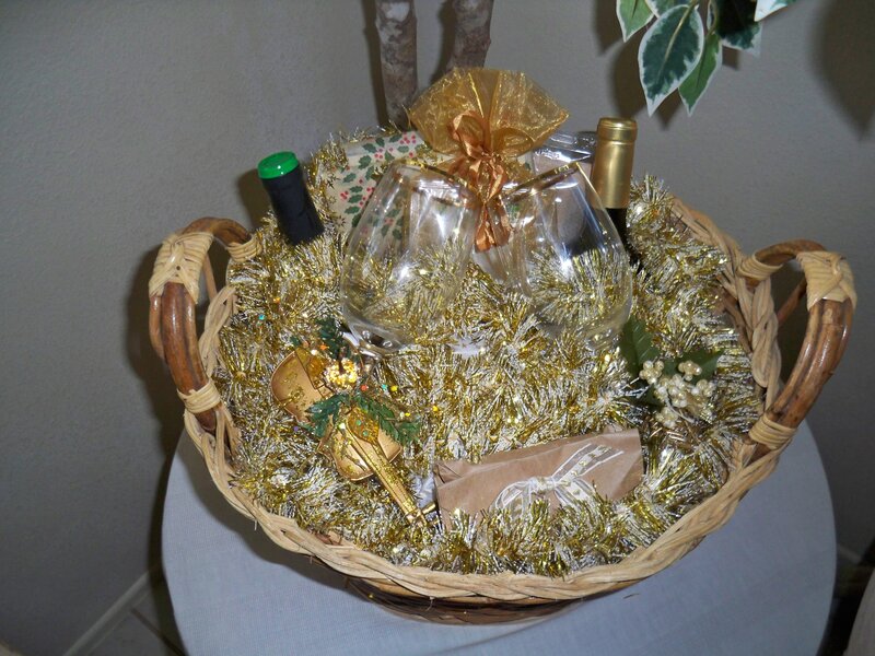 Gift Basket with Wine