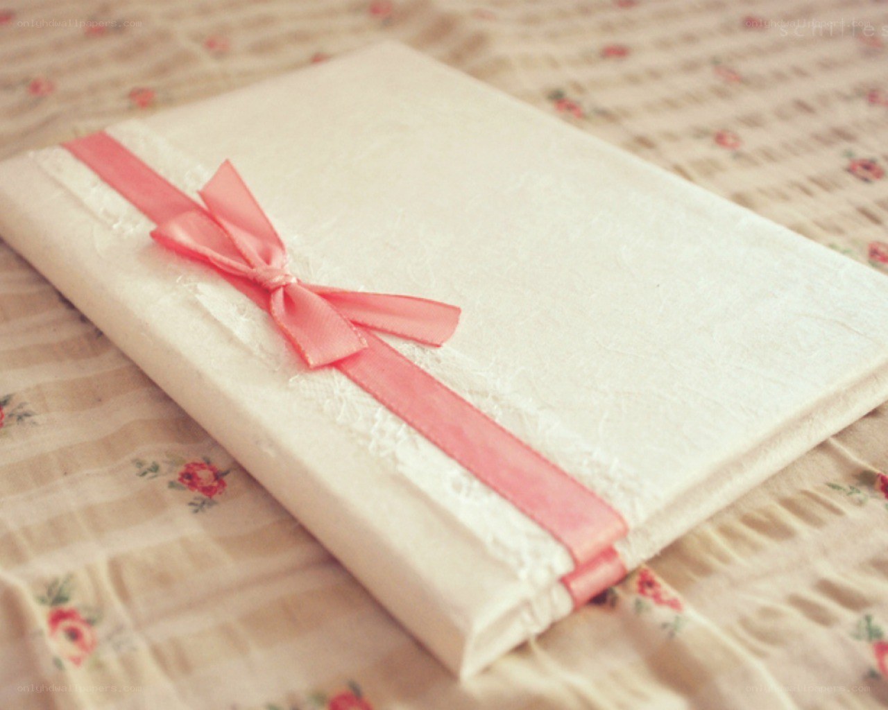 gift book with ribbon