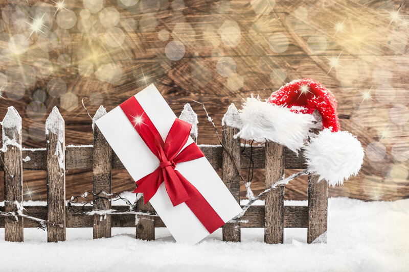 Gift Box and Santa Hat