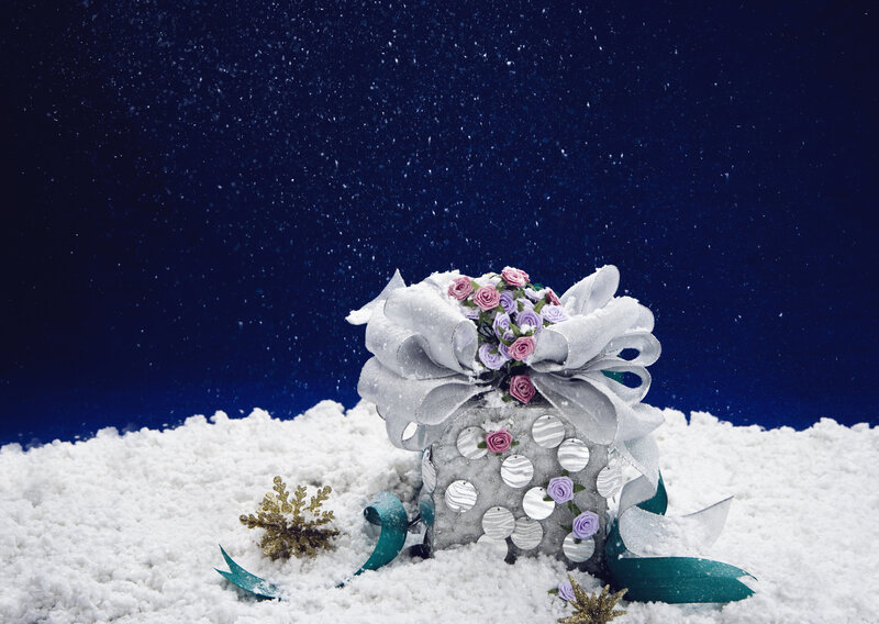 Gift Box in Snow