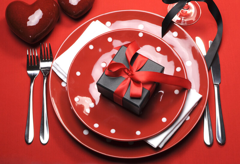 Gift Box on Plates