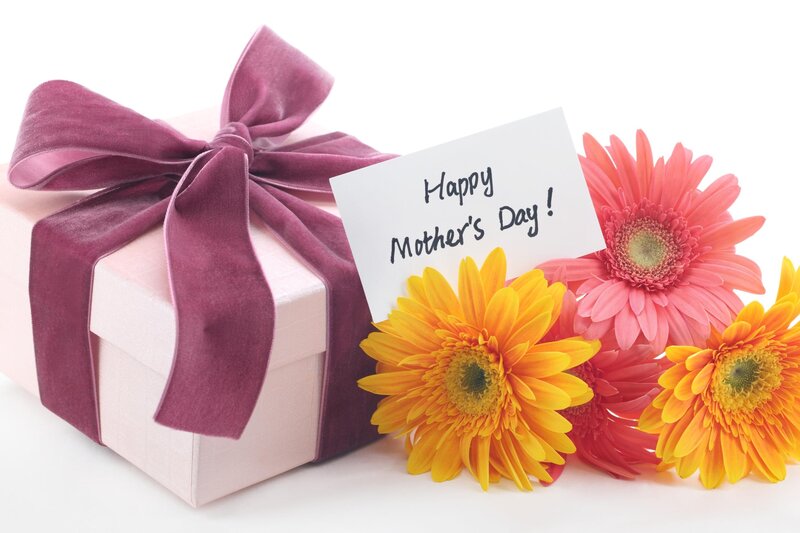 Gift Box with Flowers — Pink, Celebratory